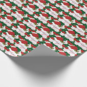 WeihnachtsBaseballs | DIY Name Geschenkpapier (Ecke)