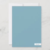 Weihnachtsbasen mit Bäumen in Schneekarte Einladung (Rückseite)