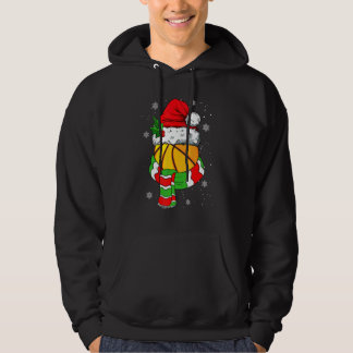 Weihnachtsbasketball Ball Santa Hut Sport Xmas 1 Hoodie