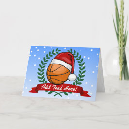 Weihnachtsbasketball Feiertagskarte