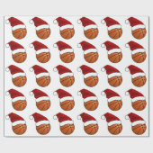 Weihnachtsbasketball  geschenkpapier (Flach)