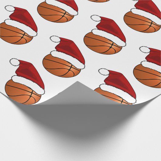 Weihnachtsbasketball  geschenkpapier (Ecke)