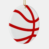 Weihnachtsbasketball Keramikornament (Rechts)