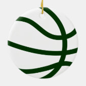 Weihnachtsbasketball Keramikornament (Hinten)