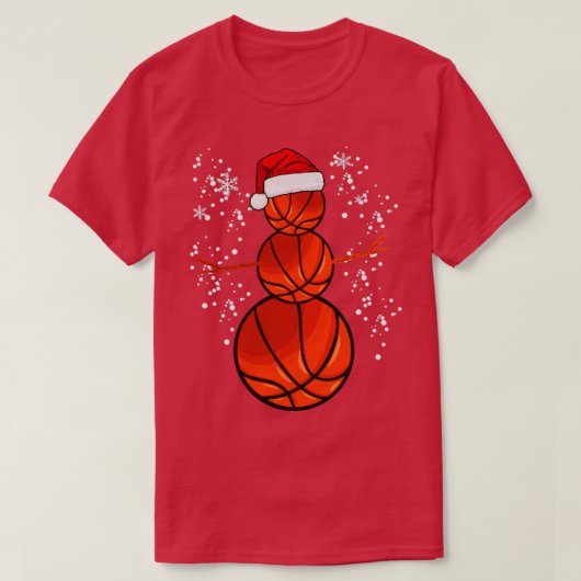 Weihnachtsbasketball T-Shirt (Design vorne)