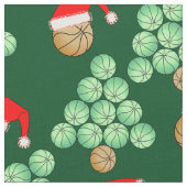 Weihnachtsbasketballbaum Stoff (Nahaufnahme)