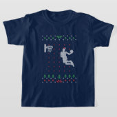 Weihnachtsbasketballsportarten T-Shirt (Ablage )