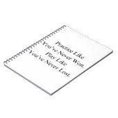 Weihnachtsbasketballteam mit Motivierend Angebot Notizblock (Linke Seite)