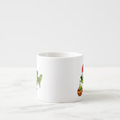 Weihnachtsbass Fischen Niedlicher Cartoon Espressotasse (Vorderseite)