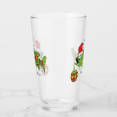 Weihnachtsbass Fischen Niedlicher Cartoon Glas (Links)