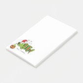 Weihnachtsbass Fischen Niedlicher Cartoon Post-it Klebezettel (angewinkelt)