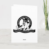 WeihnachtsBasset Feiertagskarte (Rückseite)