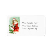 Weihnachtsbastel & Mädchenadresse Adressaufkleber (Vorne)