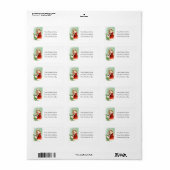 Weihnachtsbastel & Mädchenadresse Adressaufkleber (Vorne)