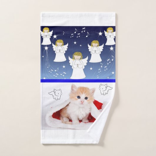 Weihnachtsbath Handtuch Sets, Weihnachtskätzchen Badhandtuch Set (Handtuch)