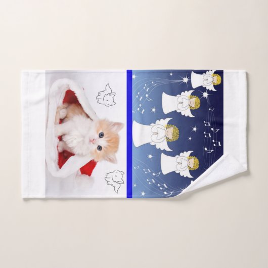 Weihnachtsbath Handtuch Sets, Weihnachtskätzchen Badhandtuch Set (Handtuch)