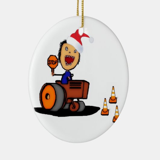 Weihnachtsbau Keramikornament (Rechts)