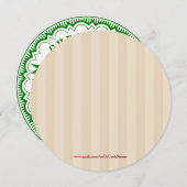 Weihnachtsbauart - Party Einladung (Vorne/Hinten)