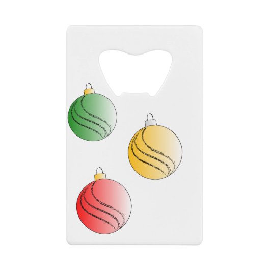 Weihnachtsbaubals Geldbeutel Flaschenöffner (Vorderseite)