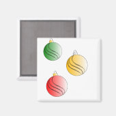 Weihnachtsbaubals Magnet (Vorderseite/Rückseite)
