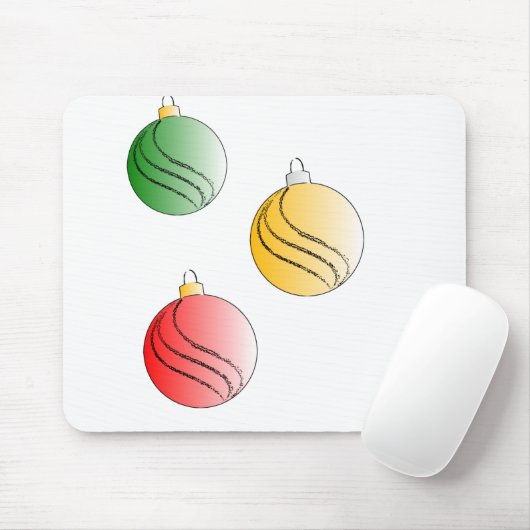Weihnachtsbaubals Mousepad (Mit Mouse)
