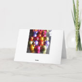 Weihnachtsbaubelkarte Feiertagskarte (Rückseite)