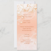 Weihnachtsbauble beleuchtete Kerzenblütenwirbel Einladung (Rückseite)