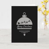 Weihnachtsbauble Frohe Weihnachten Karte (Gelbe Blume)