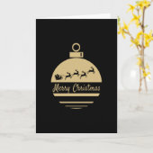 Weihnachtsbauble Frohe Weihnachten Karte (Gelbe Blume)