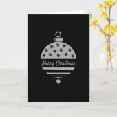 Weihnachtsbauble Frohe Weihnachten Karte (Gelbe Blume)