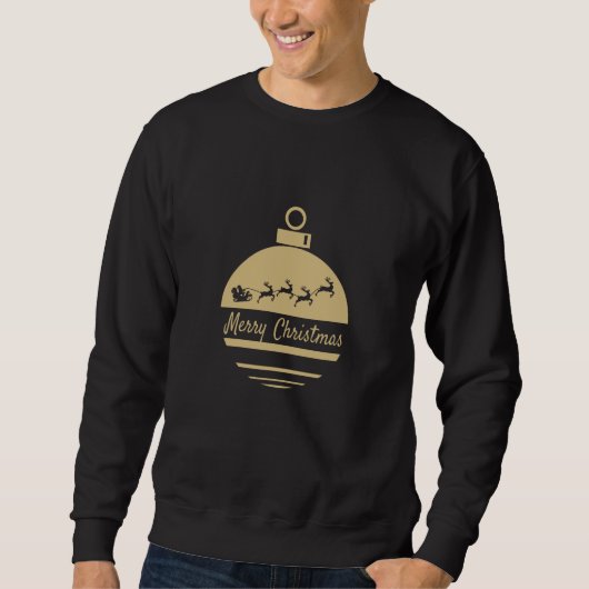 Weihnachtsbauble Frohe Weihnachten Sweatshirt (Vorderseite)