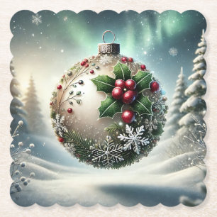 Weihnachtsbauble Untersetzer Verschiedene Formen G