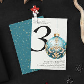 Weihnachtsbauble zum 30. Geburtstag Party Einladung