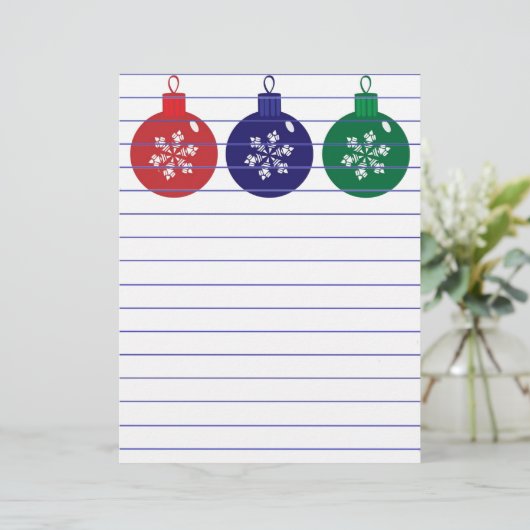 Weihnachtsbaubles (Stehend Vorderseite)