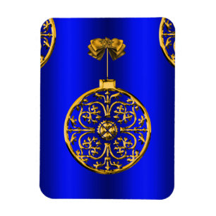 Weihnachtsbaubles auf Blue Magnet