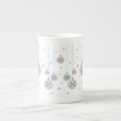 Weihnachtsbaubles Bone China Tasse (Vorderseite)