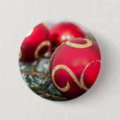 Weihnachtsbaubles Button (Vorderseite)