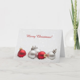 Weihnachtsbaubles Feiertagskarte