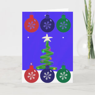 Weihnachtsbaubles Feiertagskarte