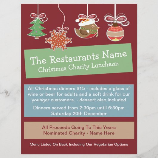 Weihnachtsbaubles Flyer (Vorne)