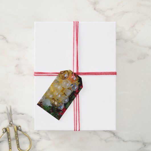 Weihnachtsbaubles Geschenkanhänger (Mit Garn)