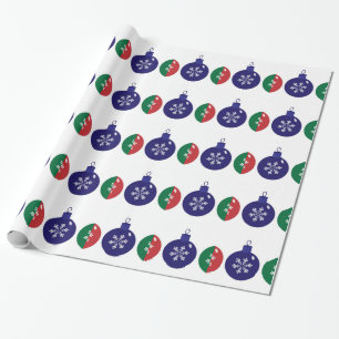 Weihnachtsbaubles Geschenkpapier