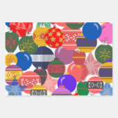 Weihnachtsbaubles geschenkpapier set (Vorderseite 3)