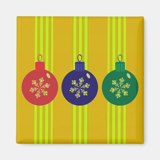 Weihnachtsbaubles Magnet (Vorne)