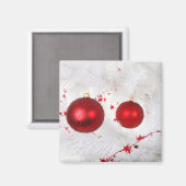 Weihnachtsbaubles Magnet (Vorderseite/Rückseite)