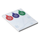 Weihnachtsbaubles Notizblock (angewinkelt)