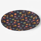 Weihnachtsbaubles Papier Teller (Schrägansicht)