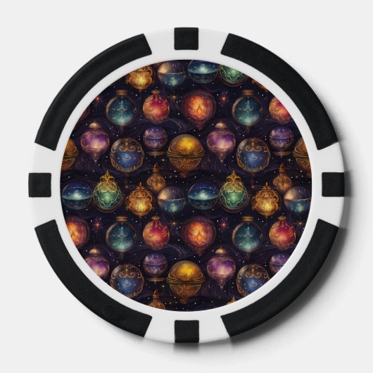 Weihnachtsbaubles Poker Chips (Vorderseite)