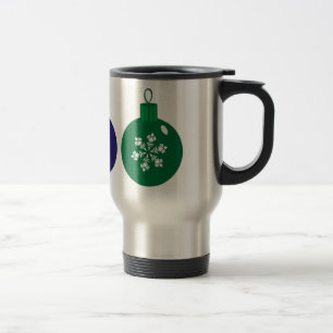 Weihnachtsbaubles Reisebecher