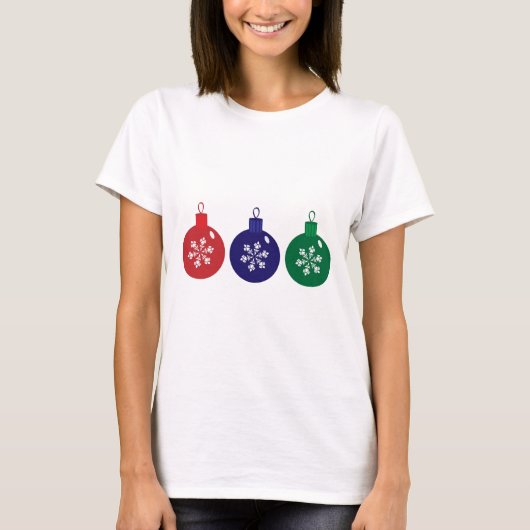 Weihnachtsbaubles T-Shirt (Vorderseite)